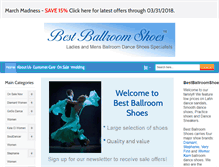 Tablet Screenshot of bestballroomshoes.com